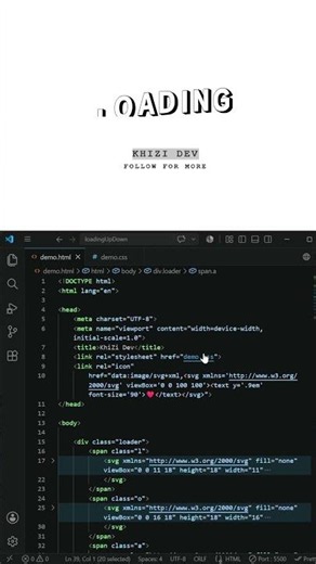 Animated Loading Text Effect | HTML CSS Tutorial