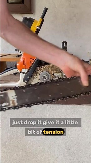 How to Put a Chainsaw Chain On (For Beginners) #chainsaw #chainsawmaintenance #diy