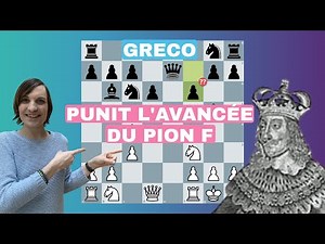 Parties d'échecs célèbres pour débutants | Greco et le pion f