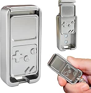 Pop Up Fidget Slider, Vibration Type Fidget Slider Metal Fidget Toys Adults Haptic Slider, EDC Fidget Toys Executive Desk Toy for Keep Focus & Stress Relief (Silver)