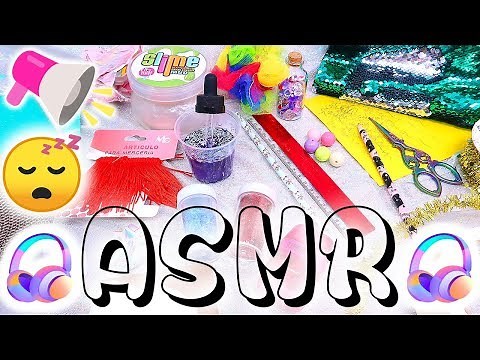 🎧 ASMR con más de 25 Materiales Diferentes (Agua, Slime, Escribir, Foam, Tijeras, Brocha, etc) 🎧