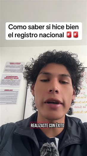 Cómo saber si hice bien el registro nacional 2025