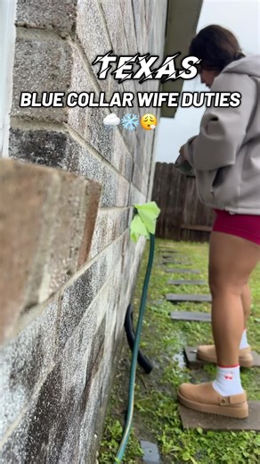 😂 puro show con este tiempo loco de Houston 😩 #bluecollarlife #winterstorm #htxwinter #paratii #buenosdias