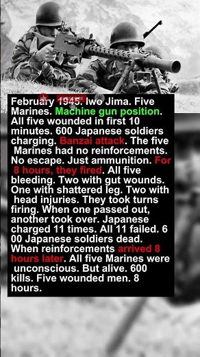 5 Wounded Soldiers Killed 600 Japanese in 8 Hours