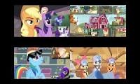 Mix of 4 videos from youtube : mlp sparta quadparison 2