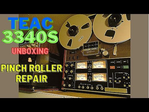 TEAC 3340S ~ 4 Track Reel to Reel ~ Unboxing, REPAIR and Demonstration