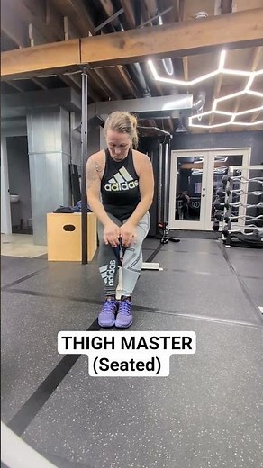 THIGH MASTER - SEATED. BRINGING BACK Suzanne Somers 😉💪 #musclebuilding #exercises #exercise