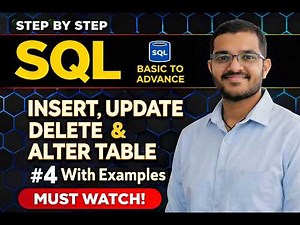 SQL INSERT, UPDATE, DELETE & ALTER TABLE | SQL Tutorial for Beginners #4 (With Examples) 🚀