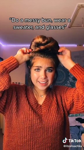 Messy Bun and Glasses Combo: Hairstyle Inspiration