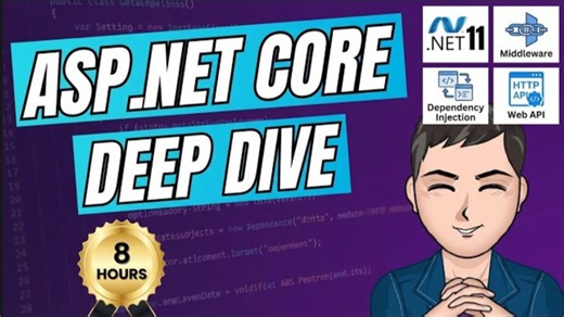 ASP.NET CORDEEP-DIVE in .NET 11 🚀 8 HOURS ASP.NET CORE Tutorial