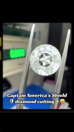Captain America's Shield 🛡 diamond cutting✨🤩 #Diamond💎 #diamondart #captainamericacivilwar #captainamericabravenewworld #captainamerica