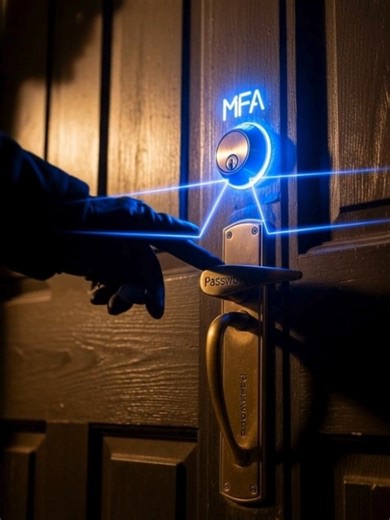 If you're only using passwords to protect your accounts, you're leaving the door wide open.​ Here's the reality: Passwords get stolen. They get phished. They get cracked. It happens every single day to businesses just like yours.​ Multi-Factor Authentication (MFA) stops hackers even when they have your password.​ Think of it like your house: A password is the lock on your door. MFA is the deadbolt, the alarm system and the security camera combined.​ Even if someone steals your key (password), th