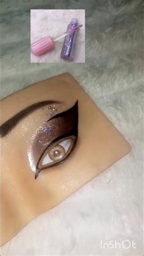 Brown Eyes with Bold Graphic Eyeliner | Easy Eye Makeup Look #makeup #eyeshadowlooks