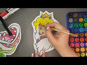How to Draw Princess Peach | Super Mario Bros | Step By Step Tutorial | Tutorial | ART-Domik
