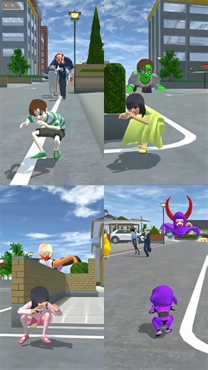 Diplpo is Hiding from Giant Alien monster #sakuraschoolsimulator #サクラスクールシミュレーター #shorts#trendingss