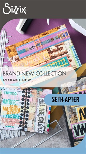 🎨 It’s here! The NEW Seth Apter Collection has landed! 🙌 Full of texture, layers, and mixed media magic, this release is all about creative freedom. ✨ Available now – time to make your mark! #Sizzix #SethApter #MixedMedia #Papercraft #Cardmaking #Embossing | Sizzix