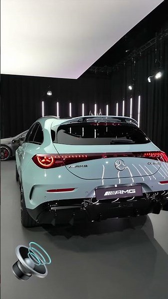 🏁🔊 EV with petrol sound? All-new Mercedes-AMG CLA 45 Shooting Brake!