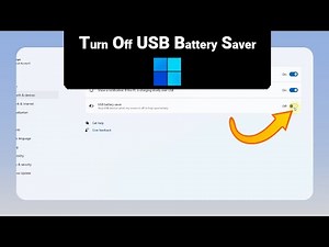 How to Turn Off USB Battery Saver on Windows [NEW]