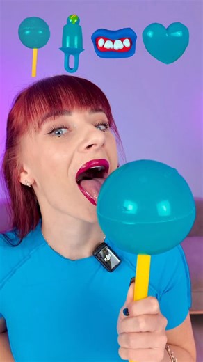 ASMR Lilibu | ASMR Blue Giant Gummy Jelly Lollipops #asmr #mukbang | Instagram