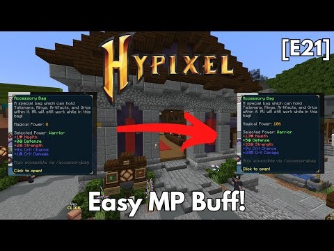 I Found the Easiest Way to Increase MP during the Early Game! | Hypixel Skyblock [E21]