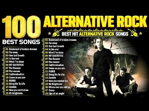 Top 100 Alternative Rock 90'S 2000'S🎶 Linkin Park, Green Day, Simple Plan, Hoobastank, Hinder, Creed