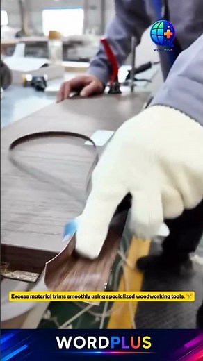 Perfect Edge Banding Process That Makes Furniture Look Premium! #Woodworking #Furniture #DIY