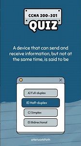 CCNA Practice Set 3 #cisco #ccna #quiz #networking
