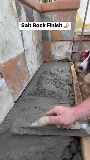 528K views · 1.1K reactions | This is the ONLY way to salt your concrete… 奈 #concrete #concreteconstruction #concretedesign #concretelife #concretework #construction #diy #DIYProjects Here is a little how to on a salt rock finished concrete project. We had to tear this square out and now are pouring it back! | DIY Coach Co. | Facebook