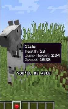 Upgrading Minecraft Horses