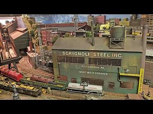 Steel Mills on Bill Kachel's Incredible HO Railroad!