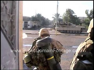 Operation Phantom Fury combat footage Marines and tanks in Fallujah 2004 archival footage