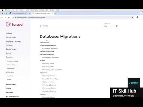 14 Creating and running migrations