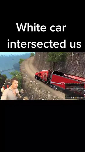 Coca-Cola Truck's Dramatic Drive on Cliffside Road