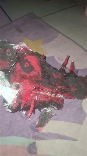 this is my 3year old draggon puppet remake? #fyp