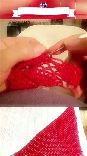 Easy Triangle Shawl Crochet Tutorial Stacked Fan Design #Crochet #HandmadeFashion