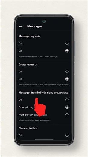 What is Messages from Individual and Group Chats? | What Is This Setting | How To Control