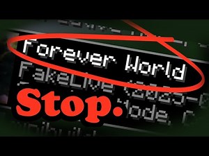 Why You SHOULDN'T Start a Forever World in Minecraft...