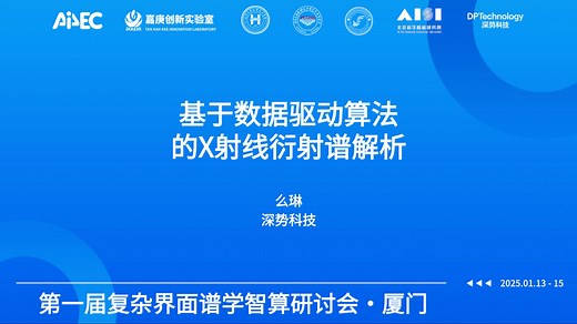 基于数据驱动算法的X射线衍射谱解析