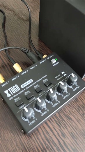 Мини пульт 4 канала + выход | мини микшер MAX 400 | 4 channel line stereo mixer #adrytb