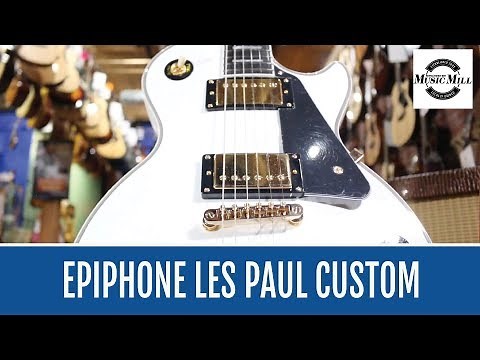 Epiphone Les Paul Custom Alpine White - DEMO