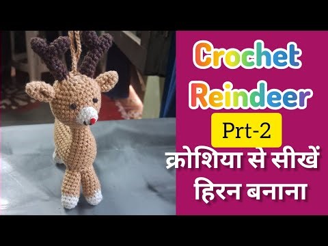 Reindeer crochet tutorial / Cute Little Reindeer Amigurumi
