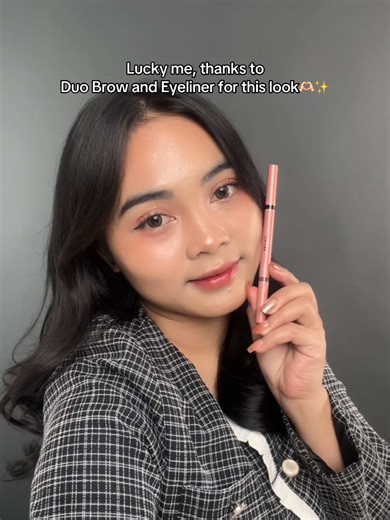 Thanks to Duo Brow and Eyeliner for this look💕 @BROWIT - 2 in 1 Eyebrow and Eyeliner and easy to use✨ #fyp #browit
