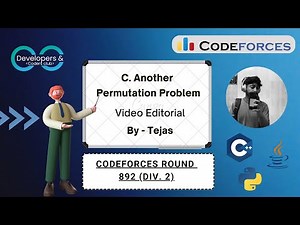 C. Another Permutation Problem | Codeforces Round 892 (Div. 2) | Codeforces | DCC NIT-A