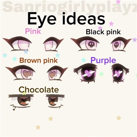 Eye ideas #gacha #gachalife #gachaeye #gachaeyes