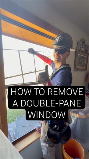 How to remove a double-pane window