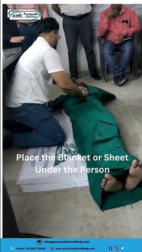 🏥 Blanket Drag — Save Lives in Seconds | Quick First Aid Rescue Technique 🚑 #shorts #firstaidatwork