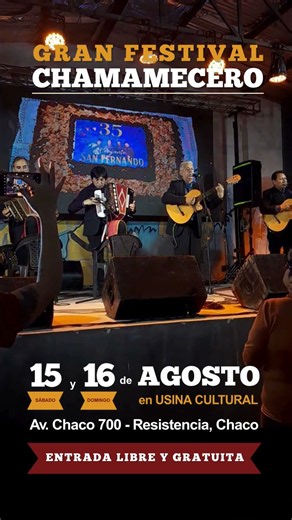Festival del Conjunto San Fernando | 15 y 16 de agosto | Resistencia, Chaco