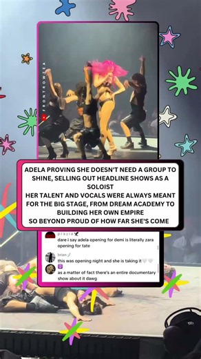 adela is thriving as a soloist #adéla #concert #demilovato #dreamacademy #katseye #eyekons