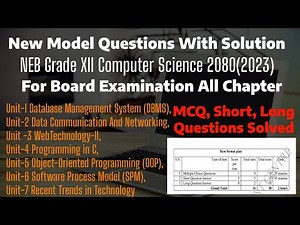 class 12 computer science full course | 2023 | one shot video | computer science neb 12 one shot