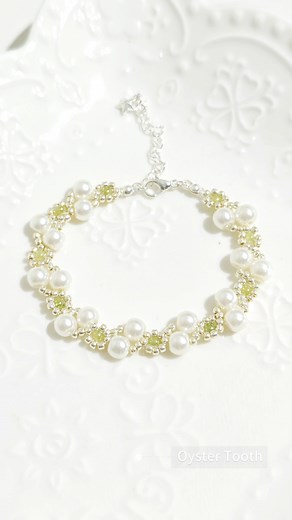 Handmade Seed Bead Bracelet Tutorial with Silver and Pearl Beads